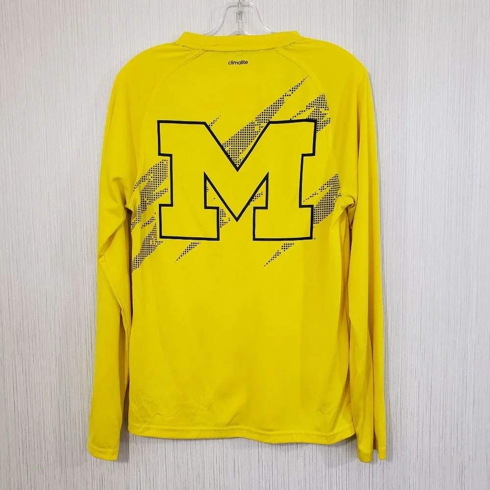 Adidas Michigan‎ University HAIL long sleeve graphic shirt